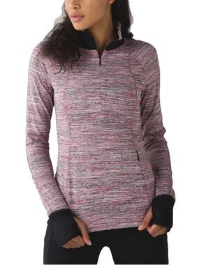lululemon athletica Pink Space-Dye Quarter-Zip Pullover